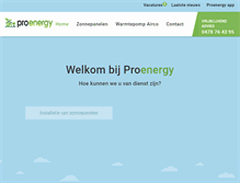 Tablet Screenshot of proenergy.be